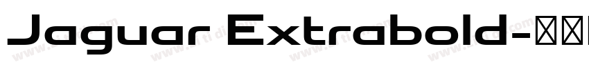 Jaguar Extrabold字体转换